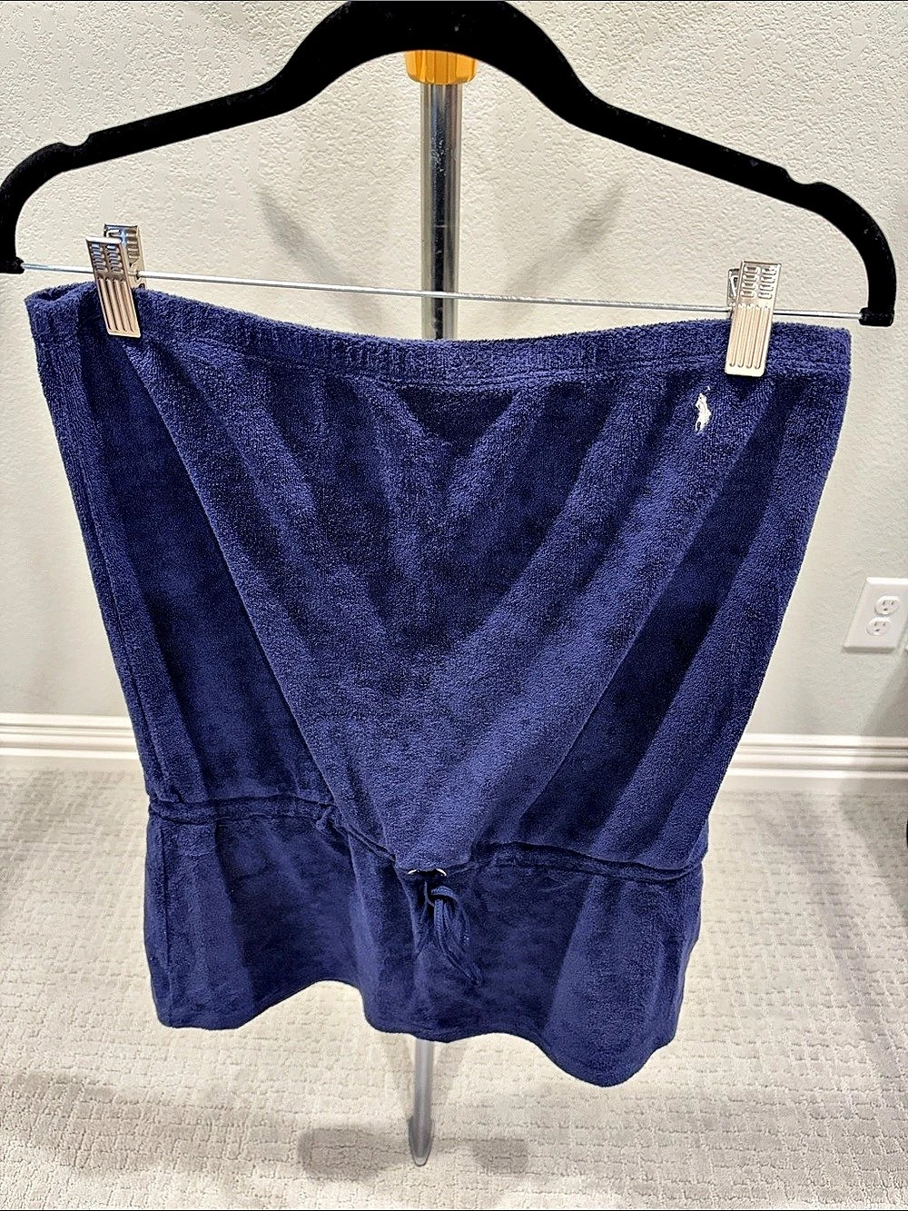 Ralph Lauren Blue Terry Swim Coverup Size Medium